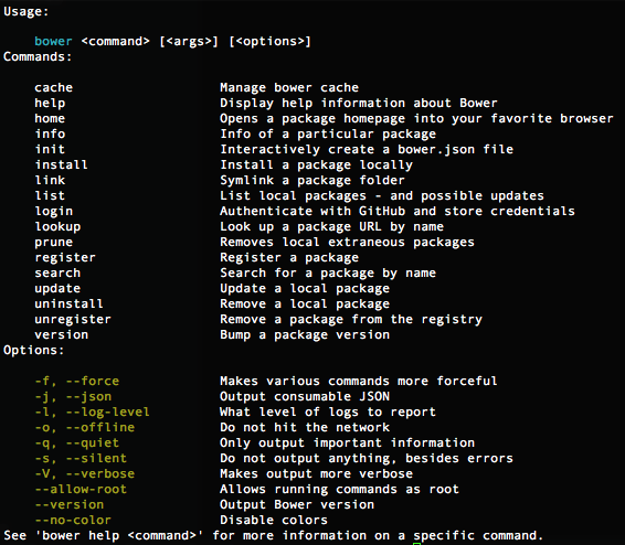 bower_commands